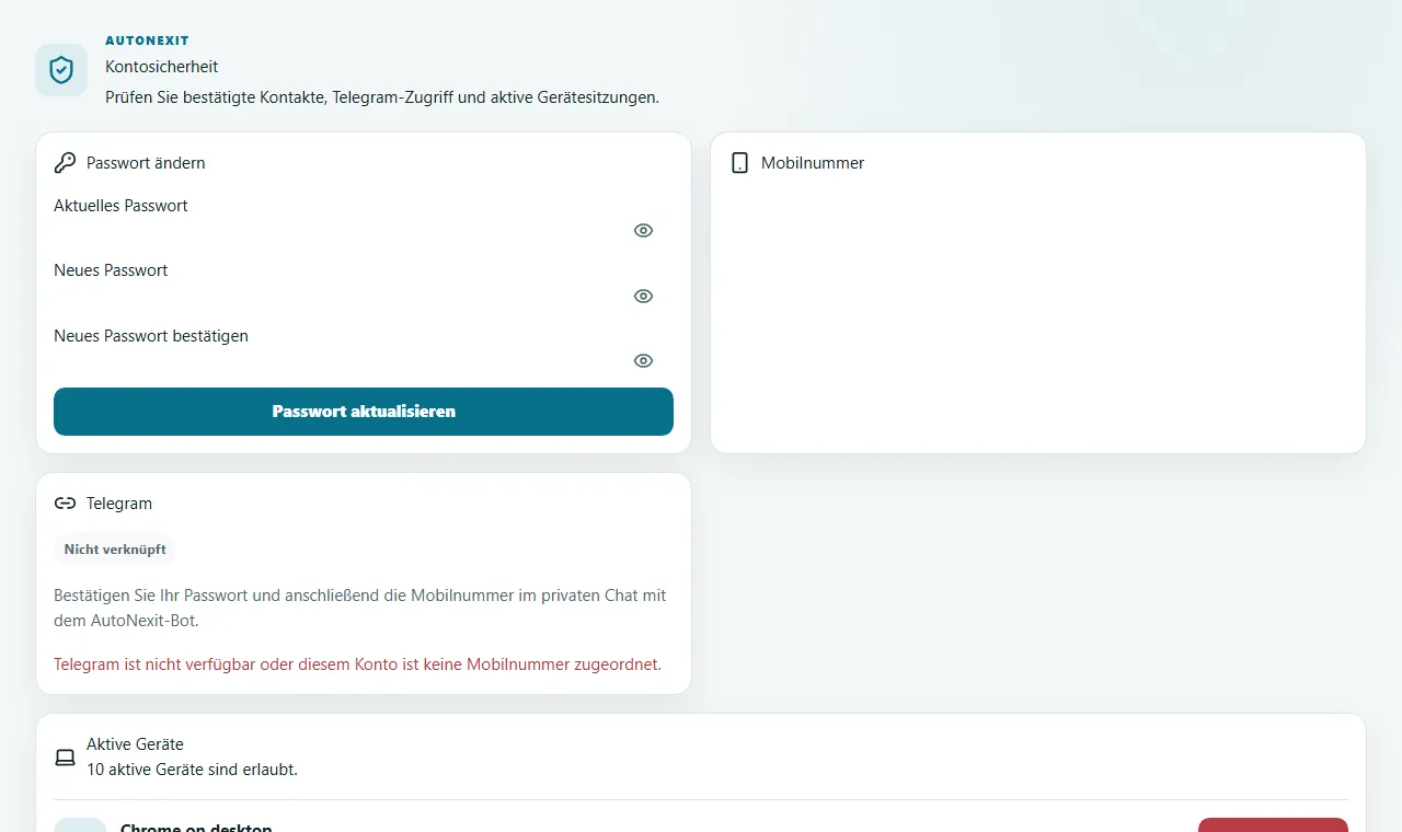 Mobilnummer und Telegram sicher verknüpfen