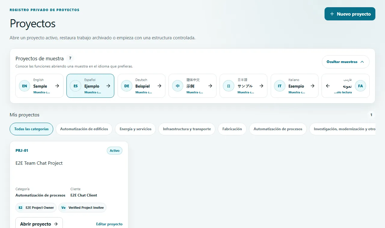 Crear el primer proyecto y leer su resumen